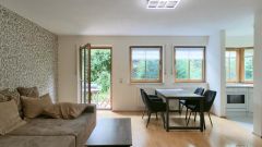Bannewitz, möblierte 2-Zimmer-Wohnung mit überdachter Terrasse, TG-Stellplatz inklusive