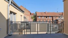 Ilversgehofen, Neu sanierte und neu möblierte 2-Zimmer-Wohnung mit Balkon, WLAN inkl.