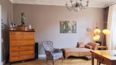 Johannstadt-Nord, stilvoll möblierte Wohnung mit Parkett, Stuckdecken, Aufzug und, Balkon